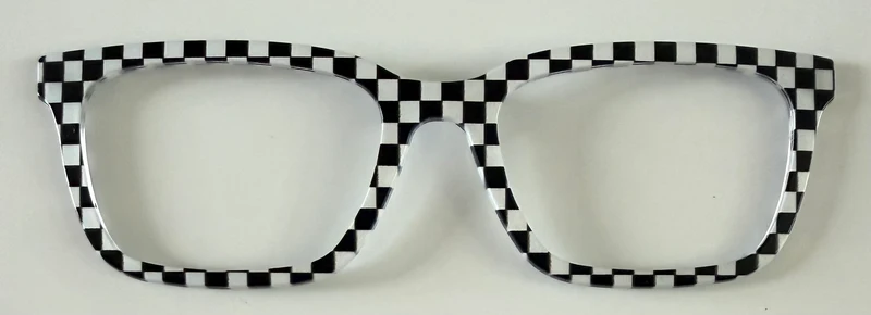 Larkin Topper; black and white checkered