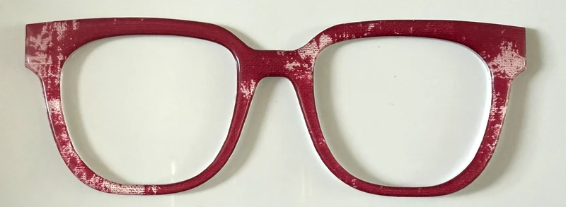 NEW Murphy Topper; Framefetti; red with pink accents