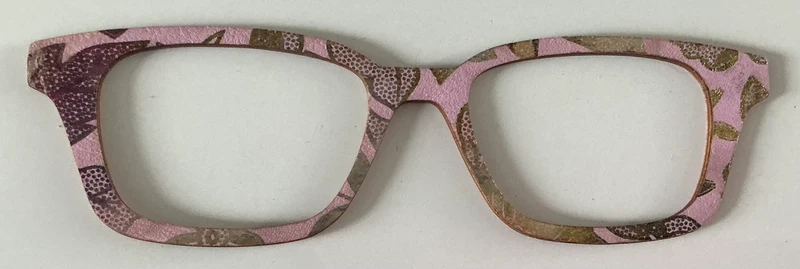 Finley Topper; Laser Nonna; pink foil with gold leaves