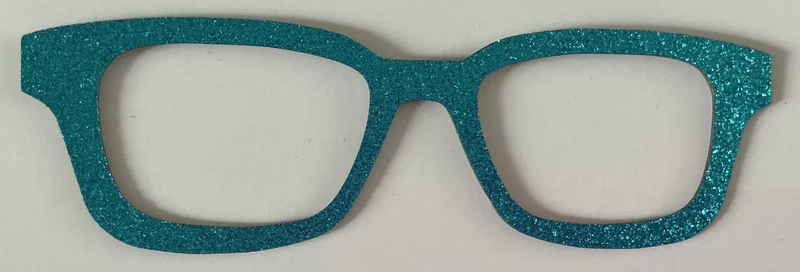 Finley Topper; Laser Nonna; teal glitter overload