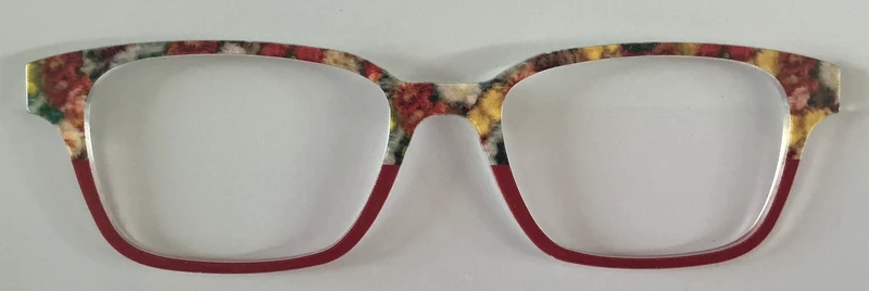 PAIR Finley Topper; flowers/red split