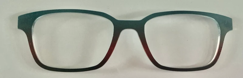 PAIR Finley Topper; teal to espresso gradient