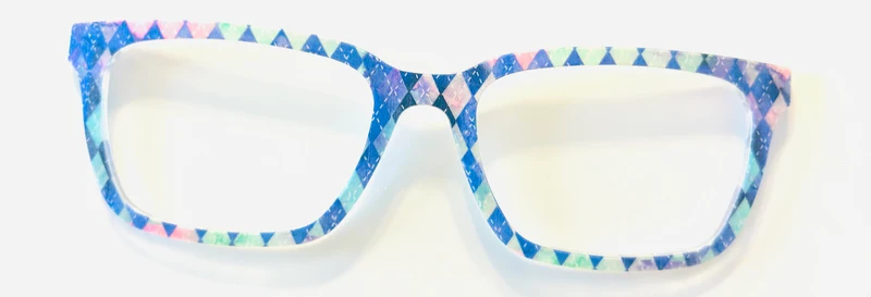 PAIR Larkin Topper; pastel argyle