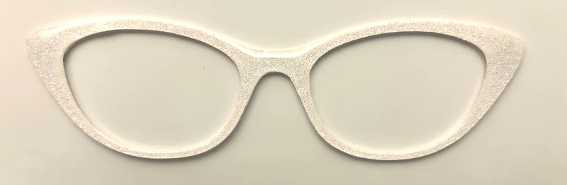 NEW Ella Topper; Framefetti; white glitter