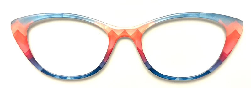 NEW Ella Topper; Framefetti; triangle gradient