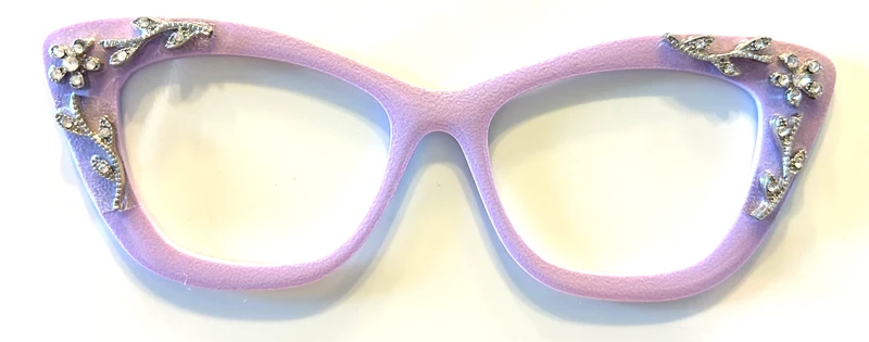 Wanda, Lori Stern, purple with flower embellishments