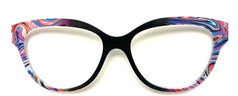 PAIR Quinn Topper; paint swirls with black vertical fade