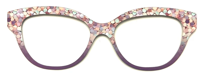 Quinn Topper; Metal; pale pink sequin gradient