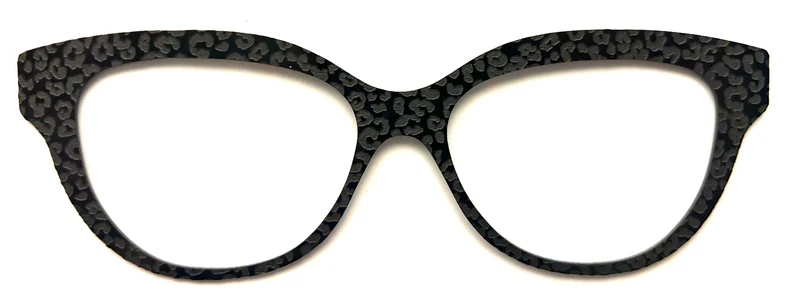 Quinn Topper; textured black cheetah