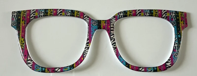 NEW Murphy Topper; Framefetti; vibrant animal print vertical stripes
