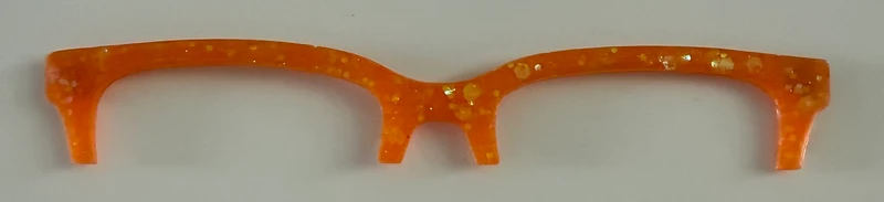 Larkin Brow Topper; orange glitter