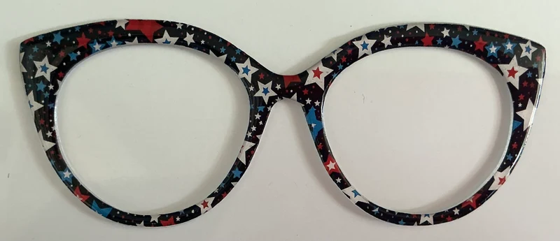 Zuri Topper; red, white, and blue stars