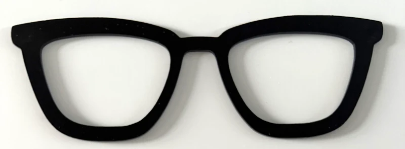 Izzy Topper; black mirrored stacker