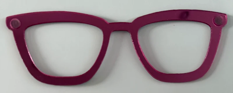 Izzy Topper; pink mirrored stacker