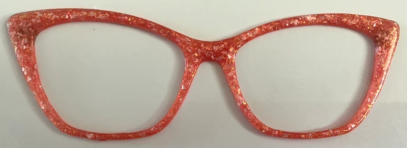 Wanda Topper; orange glitter