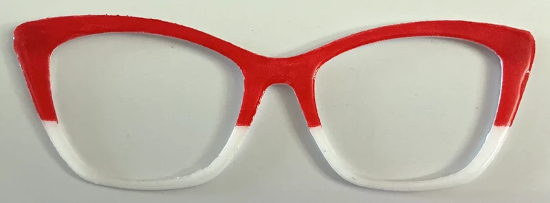 Wanda Topper; red/white split