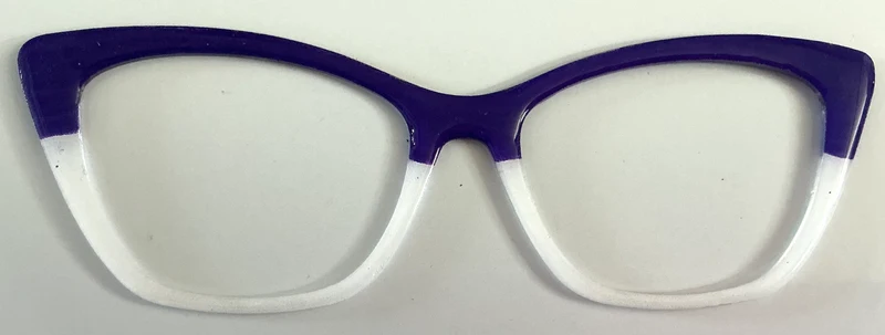 Wanda Topper; dark purple/white split