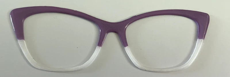 Wanda Topper; purple/white split