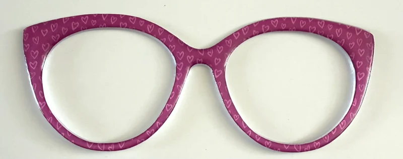 NEW Zuri Topper; Framefetti; pink hearts