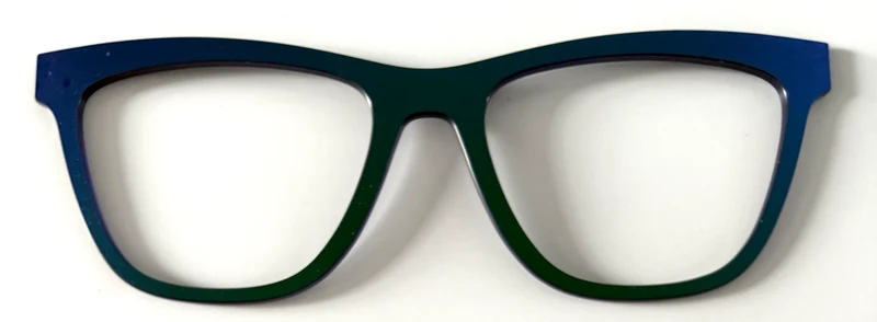 PAIR Premium Harper Topper; peacock ombré