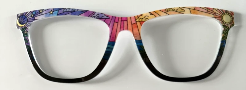 PAIR Harper Topper; stained glass horizon fade