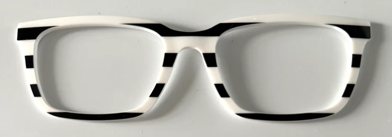 PAIR Larkin Topper; black and white stripes