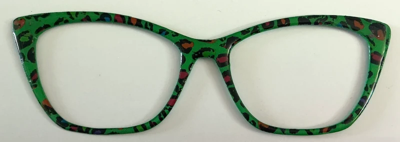 Wanda Topper; black/green/pink cheetah print
