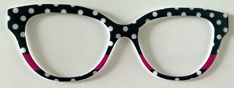 Quinn Topper; Kiki’s, black with white dots