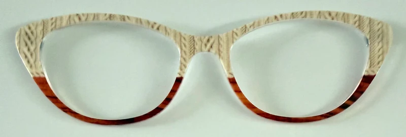 PAIR Ella Topper; sweater/wood grain split