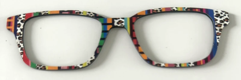 Finley Topper; multicolored squares and animal print