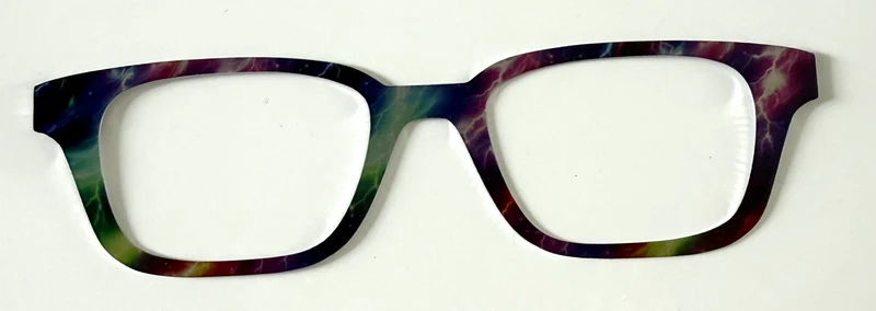 Finley Topper; metal; multicolored lightening