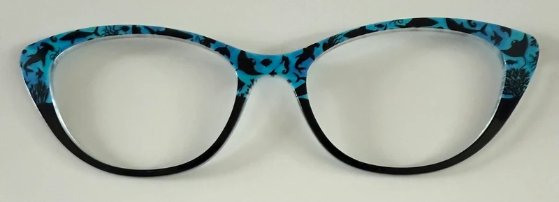 PAIR Ella Topper; sea creatures/black split