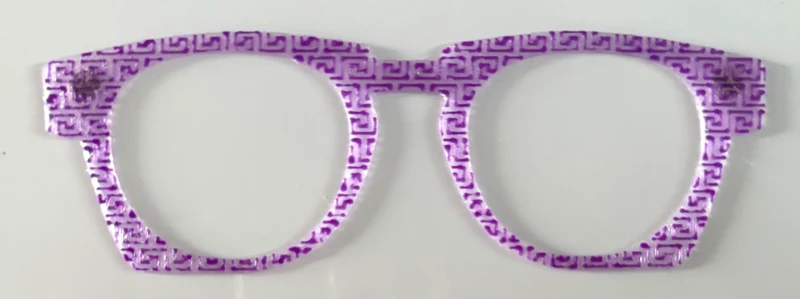 Soto Topper; Busy Bee; purple geometric design