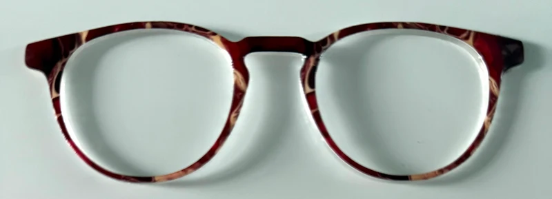 Soto Topper; dark red and cream swirls; resined (Copy)