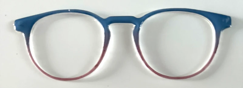 Soto Topper; blue to mauve resined