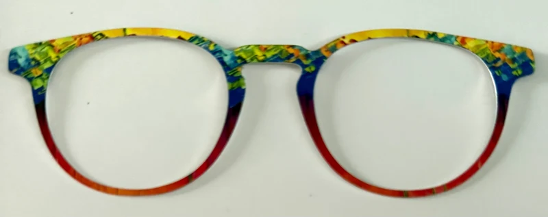 Soto Topper; Metal; rainbow gradient design