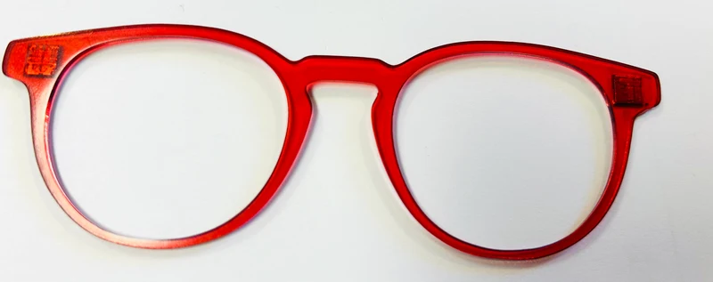 Soto Topper; translucent red