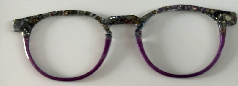 Soto Topper; chunky glitter/ purple split
