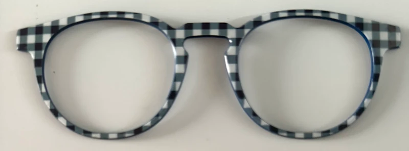 PAIR Soto Topper; blue and white checkered