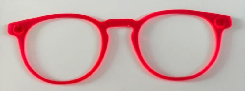 Soto Topper; Myni Made; translucent; red
