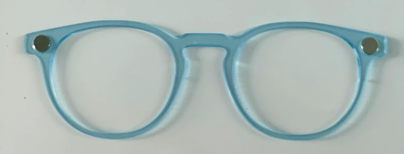 Soto Topper; Myni Made; translucent; light blue