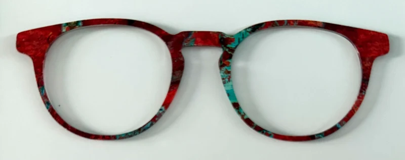 Soto Topper; brown and turquoise design