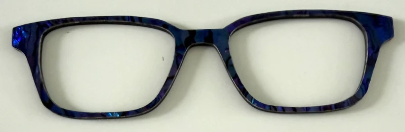 Finley Topper; blue/black abalone
