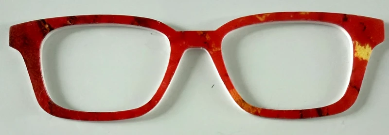 Finley Topper; red tones with gold accents