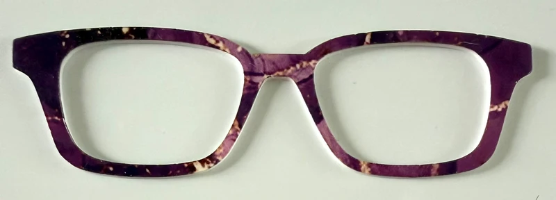 Finley Topper; purple tones with gold accents