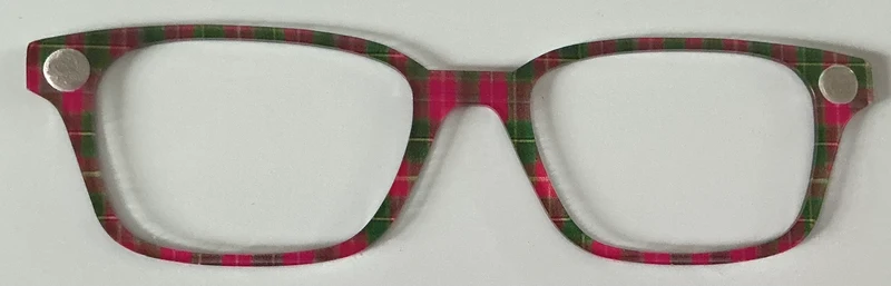 Finley Topper; pink and green plaid