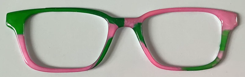 Finley Topper; pink and green