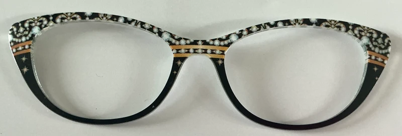 PAIR Ella Topper; diamonds to black split