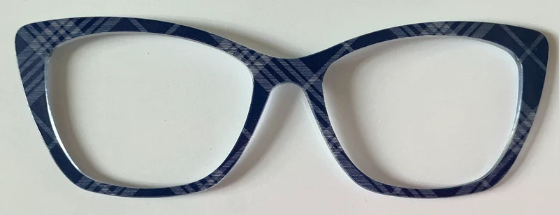 PAIR Wanda Topper; blue plaid