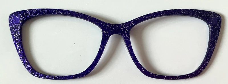 PAIR Wanda Topper; purple sparkle